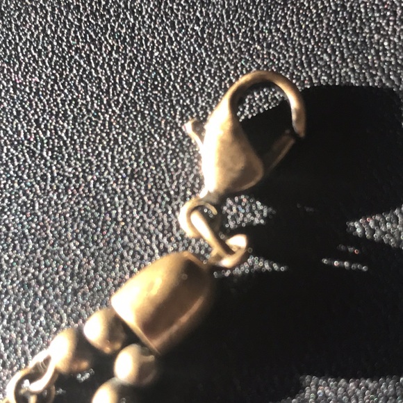 Vintage Brass & Amber styled Lc Necklace/earrings with a pendant.(SKU 200) - Picture 9 of 10